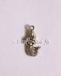 Tibetan Silver Mermaid Charm - 5 Pack